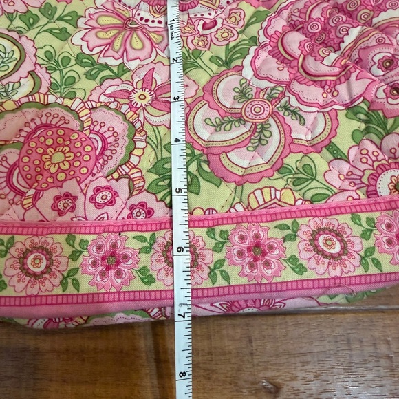 Vera Bradley Floral Pink and Green Tote Bag - Picture 7 of 8